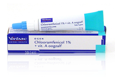 Chlooramfenicol 1% + vit. A oogzalf